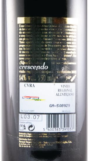 2005 Altas Quintas Crescendo tinto