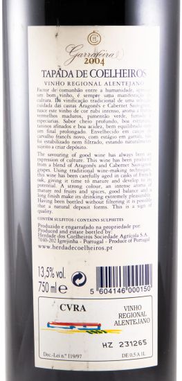 2004 Tapada de Coelheiros Garrafeira tinto
