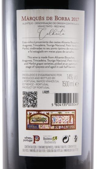 2017 João Portugal Ramos Marquês de Borba tinto 1,5L