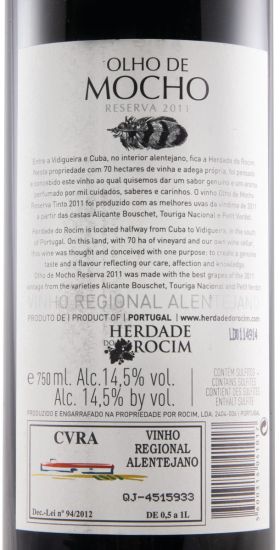 2011 Herdade do Rocim Olho de Mocho Reserva tinto