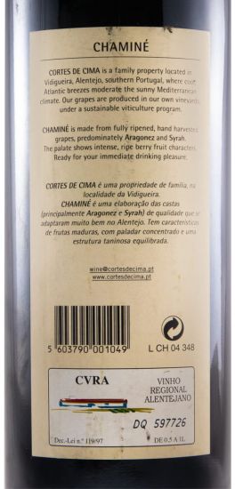 2003 Cortes de Cima Chaminé red
