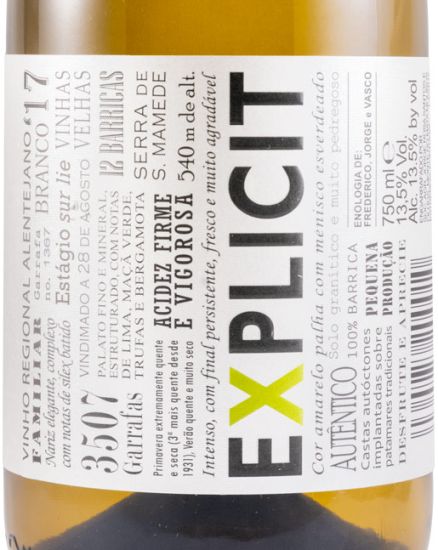 2017 Explicit Vinhas Velhas white