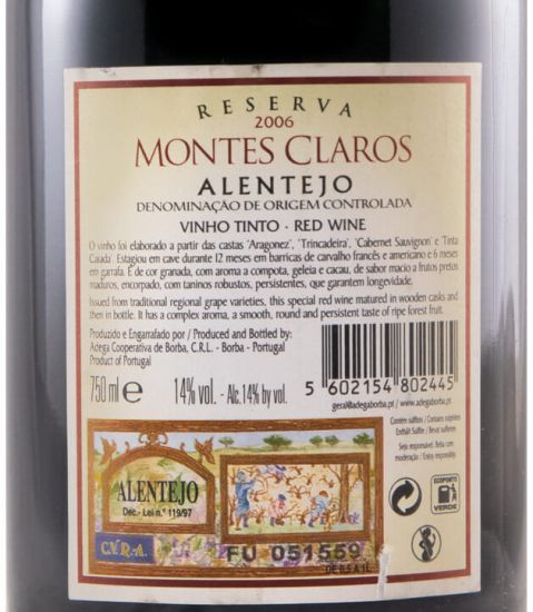 2006 Montes Claros Reserva tinto