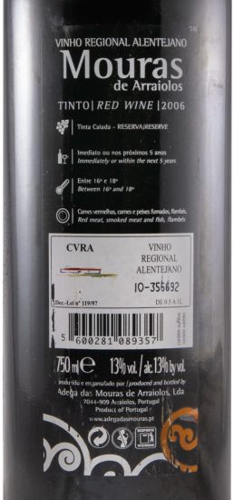 2006 Mouras de Arraiolos Tinta Caiada tinto