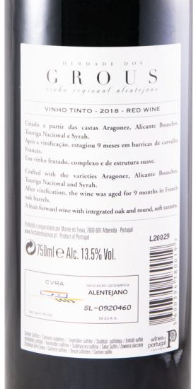 2018 Herdade dos Grous red