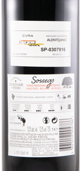 2019 Herdade do Peso Sossego red