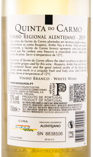 2019 Quinta do Carmo branco