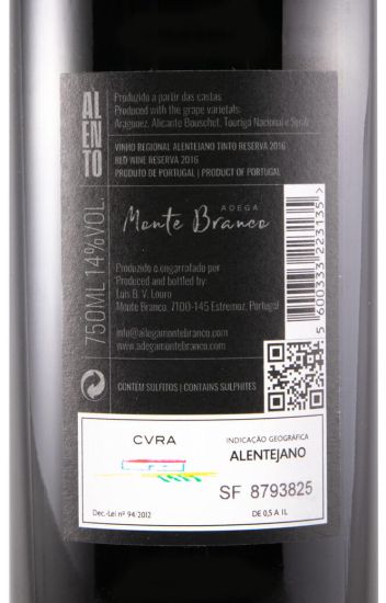 2016 Alento Reserva tinto