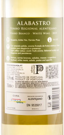 2019 Bacalhôa Alabastro white