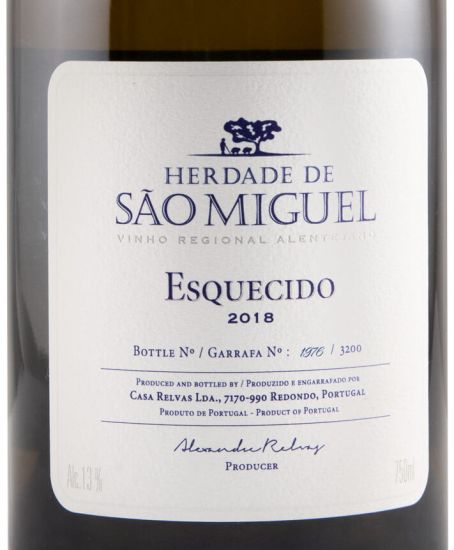 2018 Herdade de São Miguel Esquecido white