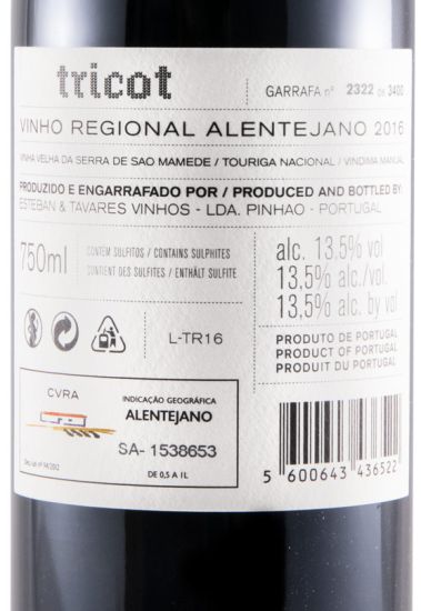 2016 Esteban & Tavares Tricot red