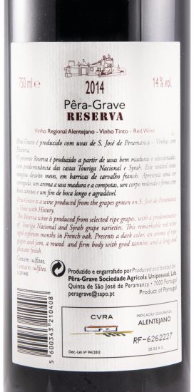 2014 Pêra-Grave Reserva red
