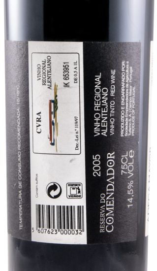2005 Adega Mayor Reserva do Comendador tinto