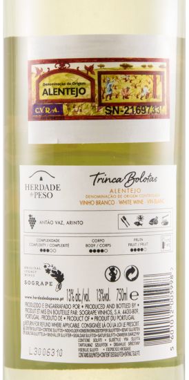 2019 Herdade do Peso Trinca Bolotas white