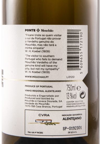 2019 Mouchão Ponte Verdelho branco