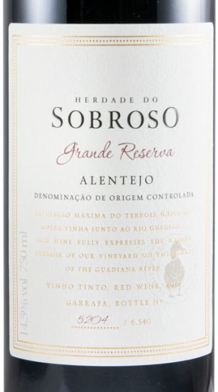 2017 Herdade do Sobroso Grande Reserva red