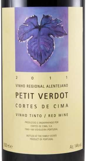 2015 Cortes de Cima Petit Verdot tinto 1,5L