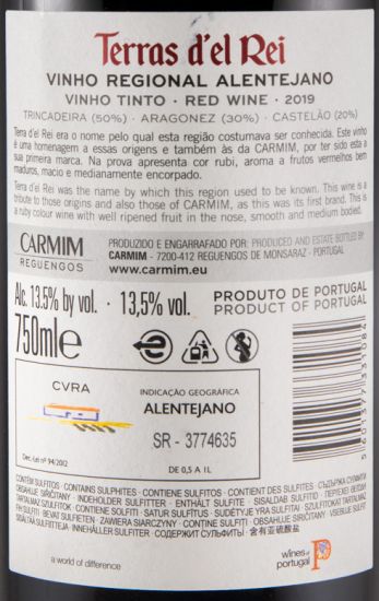 2019 Terras del Rei tinto