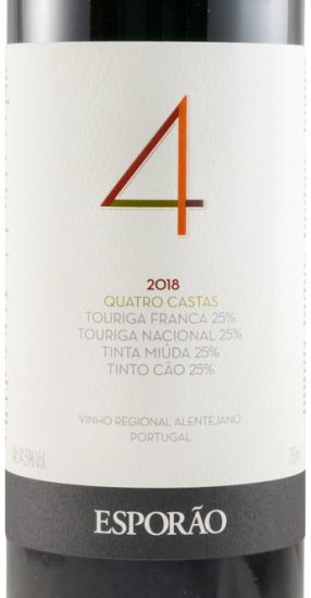 2018 Herdade do Herdade Quatro Castas red