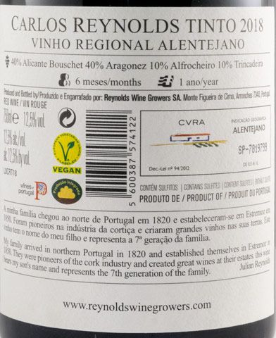 2018 Carlos Reynolds tinto
