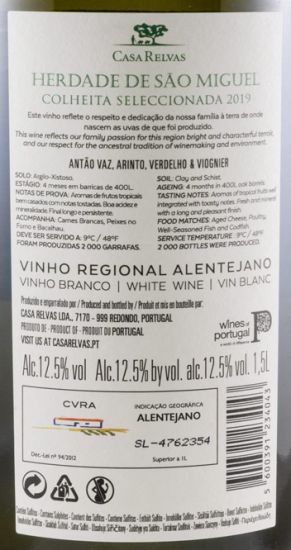 2019 Herdade de São Miguel Colheita Seleccionada branco 1,5L