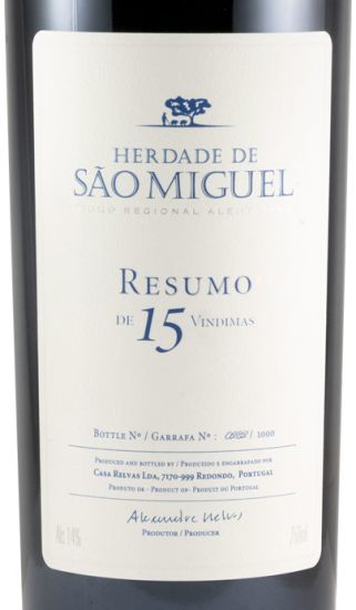 Herdade de São Miguel Resumo de 15 Vindimas tinto
