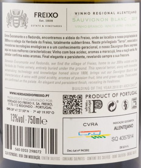 2019 Herdade do Freixo Sauvignon Blanc white