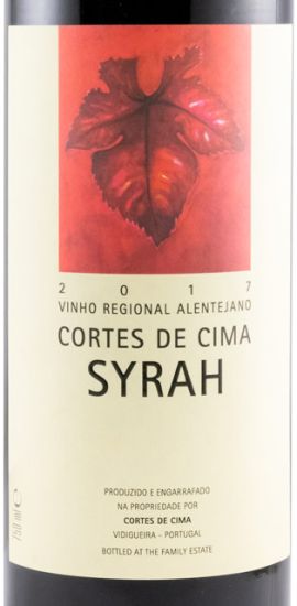 2017 Cortes de Cima Syrah red