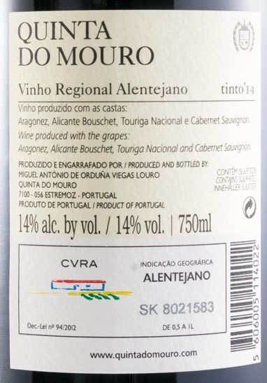 2014 Quinta do Mouro red