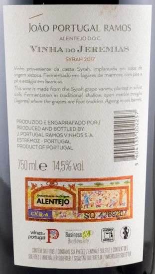 2017 João Portugal Ramos Vinha do Jeremias Syrah tinto