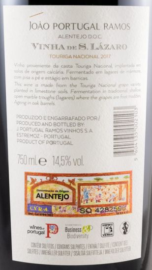 2017 João Portugal Ramos Vinha de S. Lázaro Touriga Nacional red