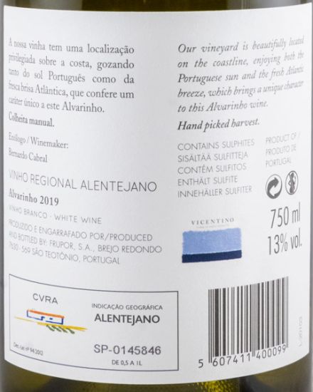 2019 Vicentino Alvarinho white