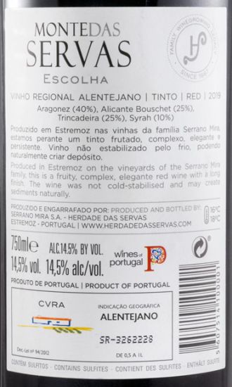 2019 Monte das Servas Escolha red