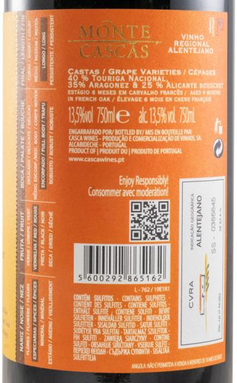 2017 Monte Cascas Alentejo red
