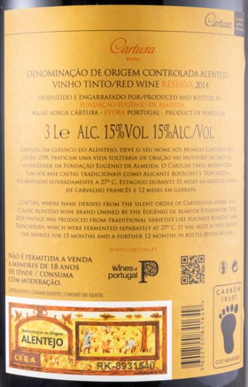 2014 Cartuxa Reserva red 3L