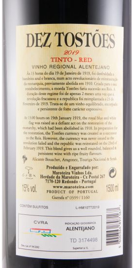 2019 Herdade da Maroteira Dez Tostões red 1.5L
