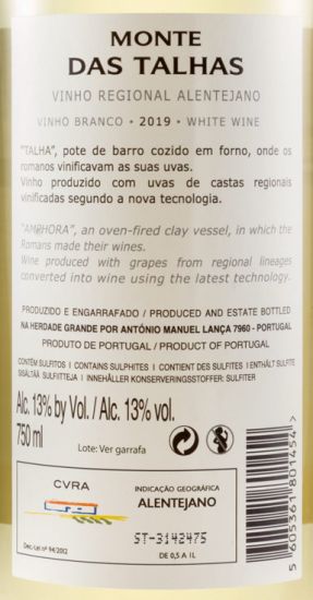 2019 Monte das Talhas white