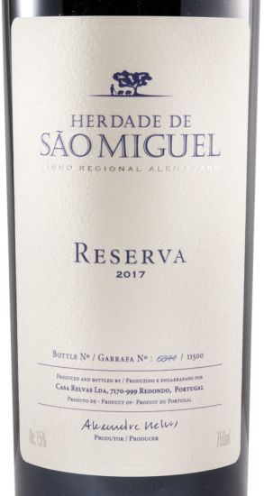 2017 Herdade de São Miguel Reserva red