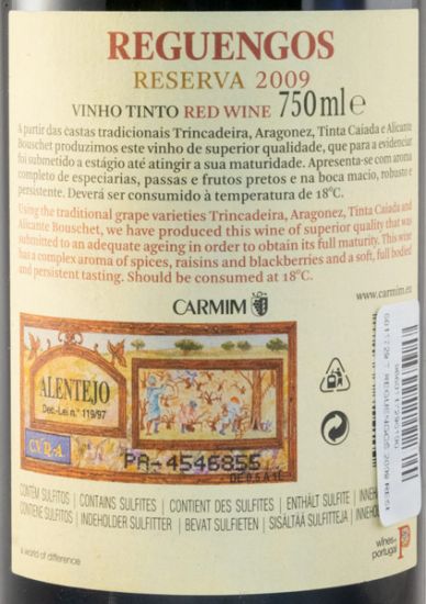 2009 Reguengos Reserva tinto