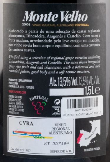 2008 Esporão Monte Velho tinto 1,5L