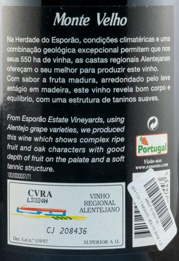 2002 Esporão Monte Velho tinto 1,5L
