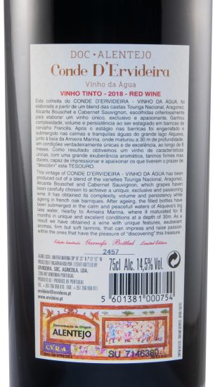 2018 Conde D'Ervideira Vinho da Água red