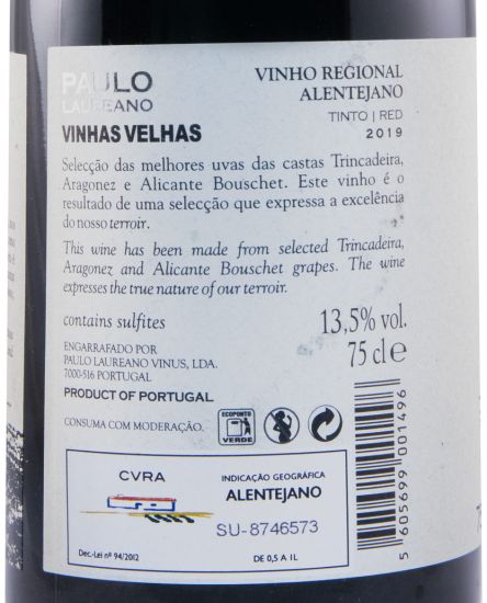 2019 Paulo Laureano Vinhas Velhas red