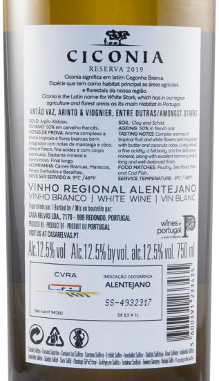 2019 Ciconia Reserva branco