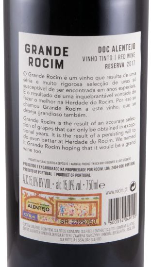 2017 Grande Rocim Reserva tinto