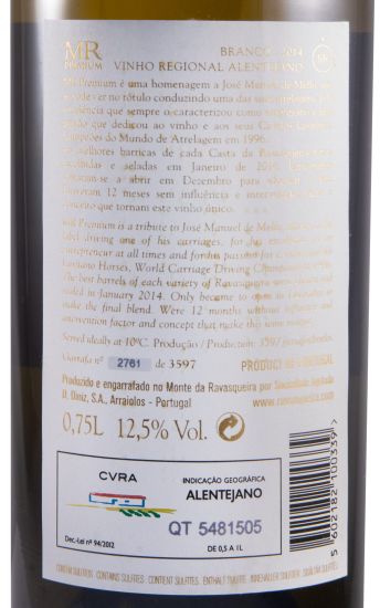 2014 Monte da Ravasqueira MR Premium white