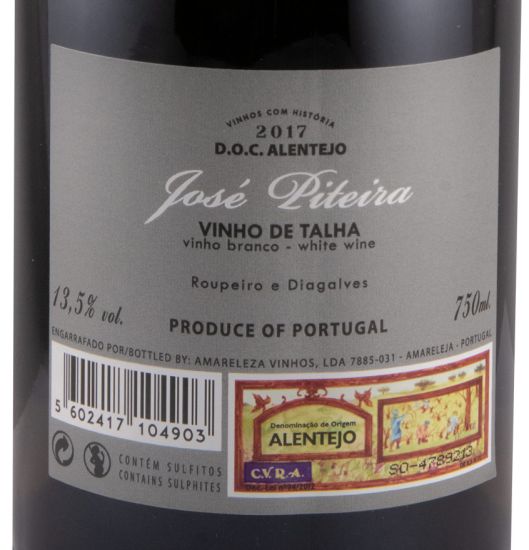 2017 José Piteira Talha white