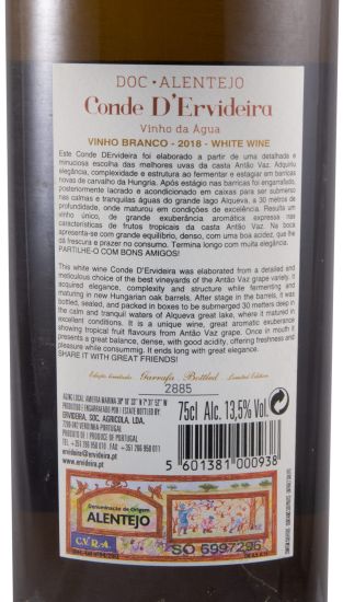 2018 Conde D'Ervideira Vinho da Água white