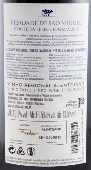 2017 Herdade de São Miguel Colheita Seleccionada red 1.5L