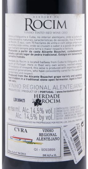 2013 Herdade do Rocim Alicante Bouschet red